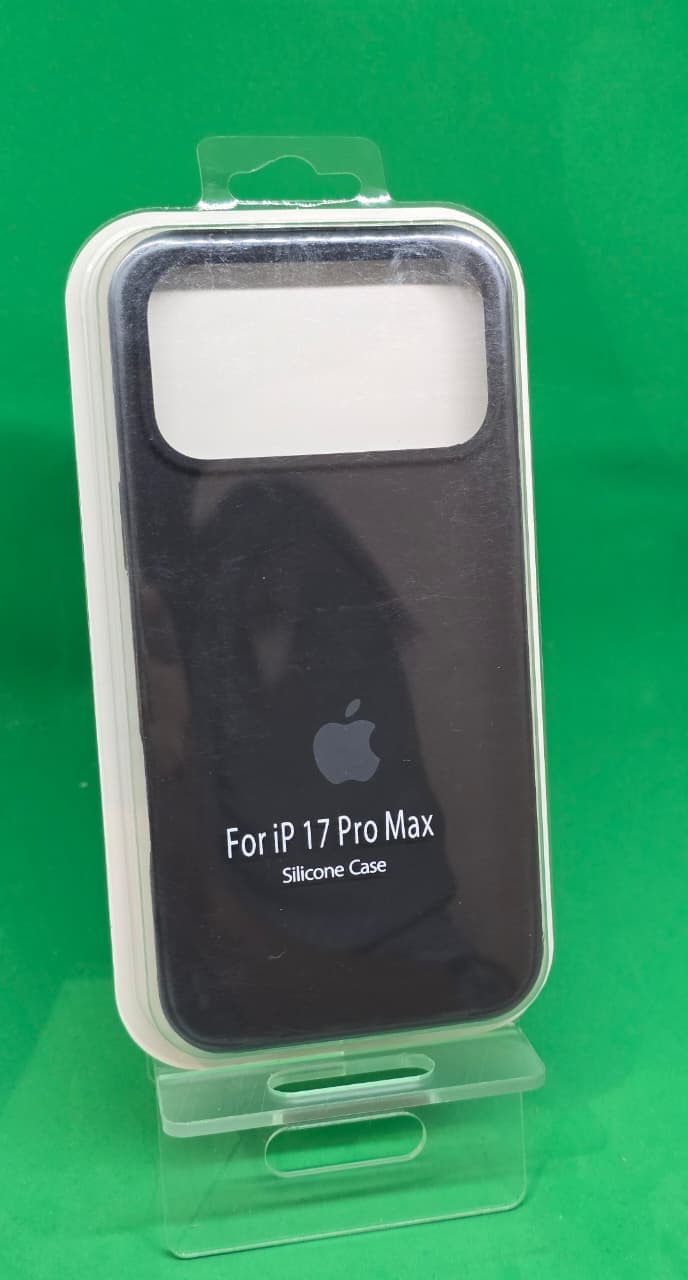 Coque Silicone (Soft Touch) iPhone 17 Pro Max Noir